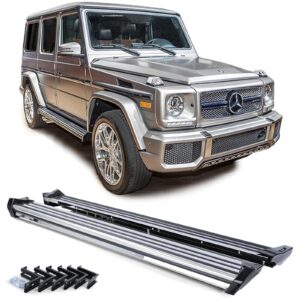 Edelstahl Trittbretter OE Style für Mercedes G Klasse Modell W463 89-15