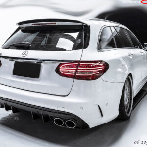 Mercedes C-Klasse W205 diffuser + uitlaatstukken C43 AMG Design (CHROOM)